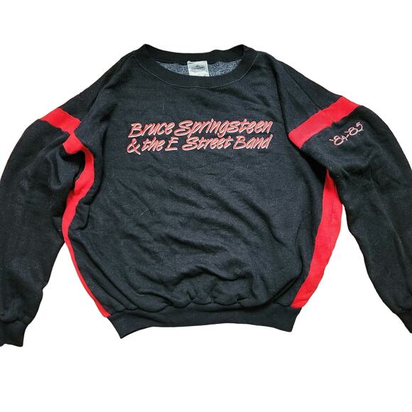 Winterland m crew neck black red Bruce Springsteen E Street Band '84-85 sweater - Picture 1 of 5